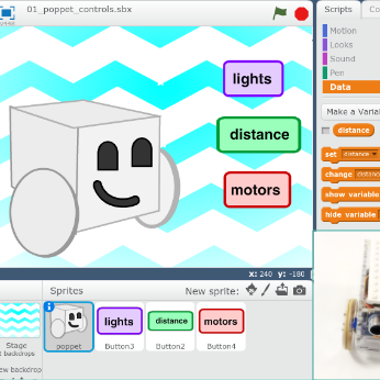 Gizmo, a simple Arduino robot based off of the PopPet robot